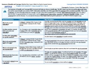 Plan A Summary Of Benefits And Coverage - Human Resources